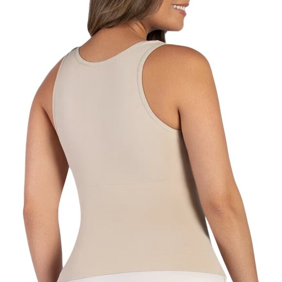 Curveez® Essential Open Bust Control Tank Shapewear Nude Tan Sz XL  CUR3568 - Picture 2 of 9